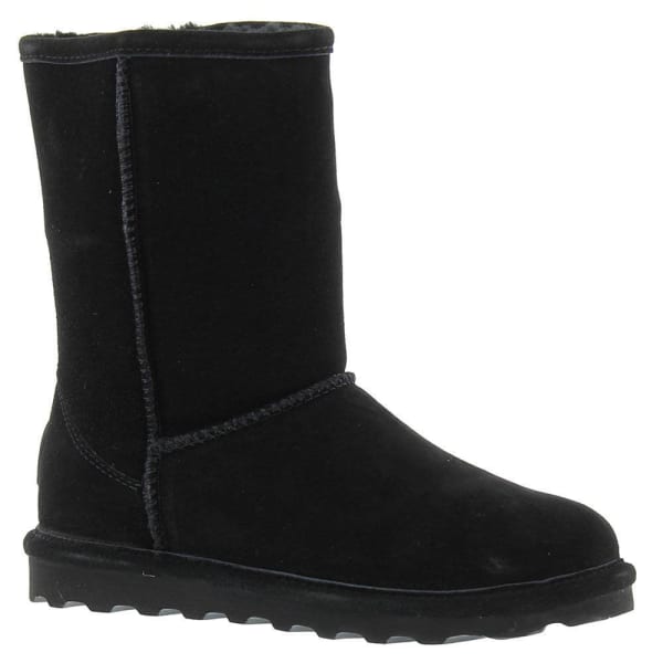 BEARPAW Women's Elle Short Boots, Black