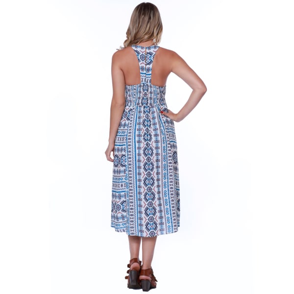 TAYLOR & SAGE Juniors' Printed Embroidered Maxi Dress