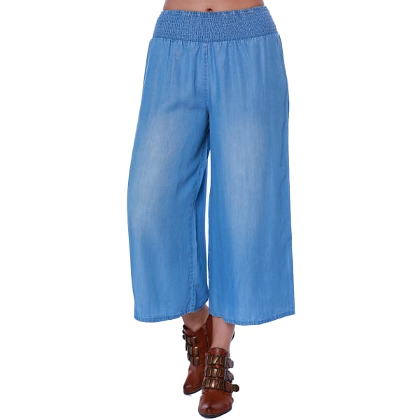 TAYLOR & SAGE Juniors' Chambray Palazzo Pants