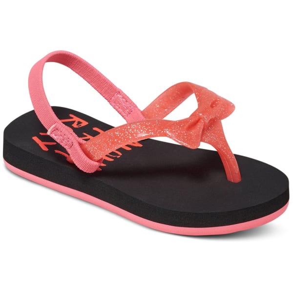 ROXY Toddler Girls' TW FiFi II Sandals, Black/Red