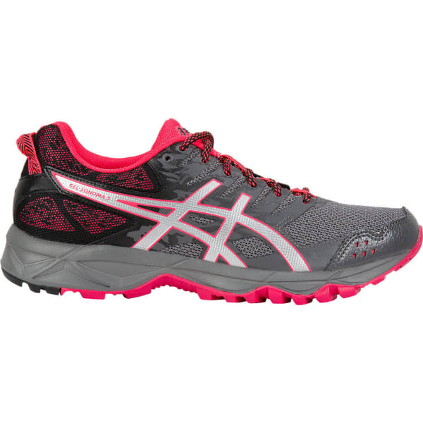 ASICS Women's GEL-Sonoma 3 Trail Running Shoes, Carbon/Silver/Diva Pink