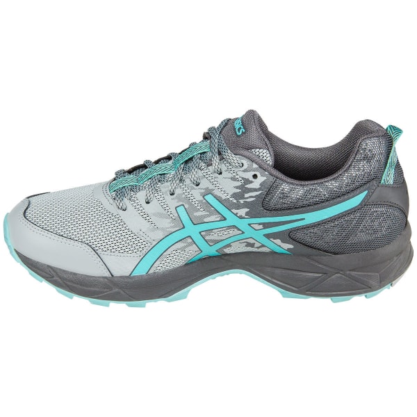 ASICS Women's GEL-Sonoma 3 Trail Running Shoes, Midgrey/Aqua Splash/Carbon, Wide