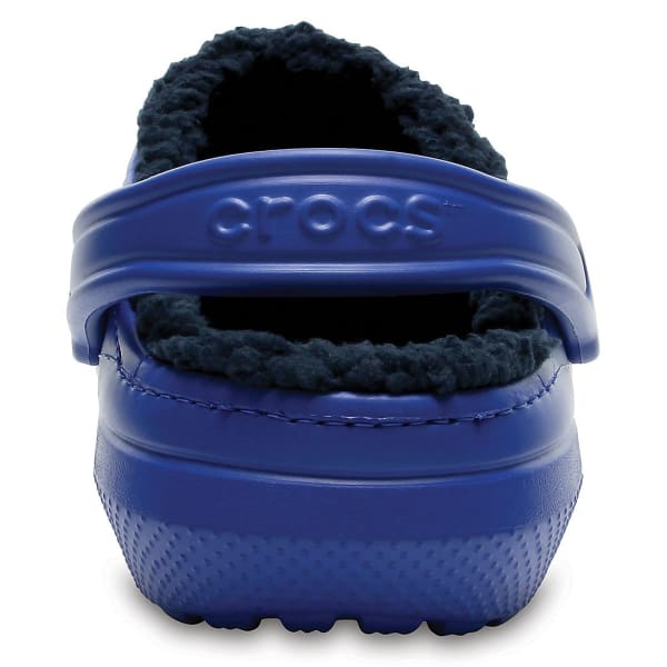 CROCS Unisex Classic Fuzz Lined Clogs, Blue Jean/Navy