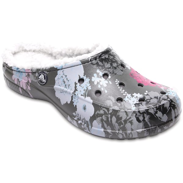 CROCS Women's Freesail Graphic Fuzz Lined Clogs