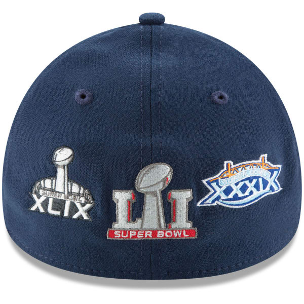 NEW ENGLAND PATRIOTS Men's 5X Super Bowl Champions 39Thirty FlexFit Cap