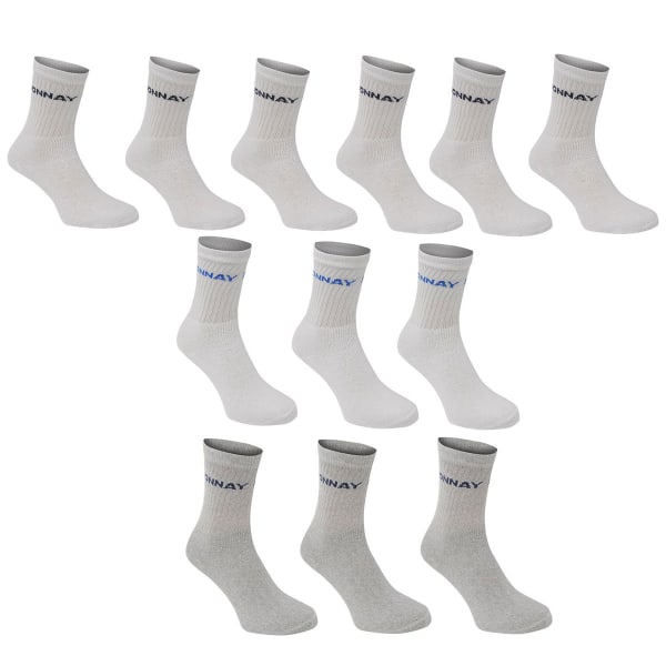 DONNAY Kids' Crew Socks, 12 Pack