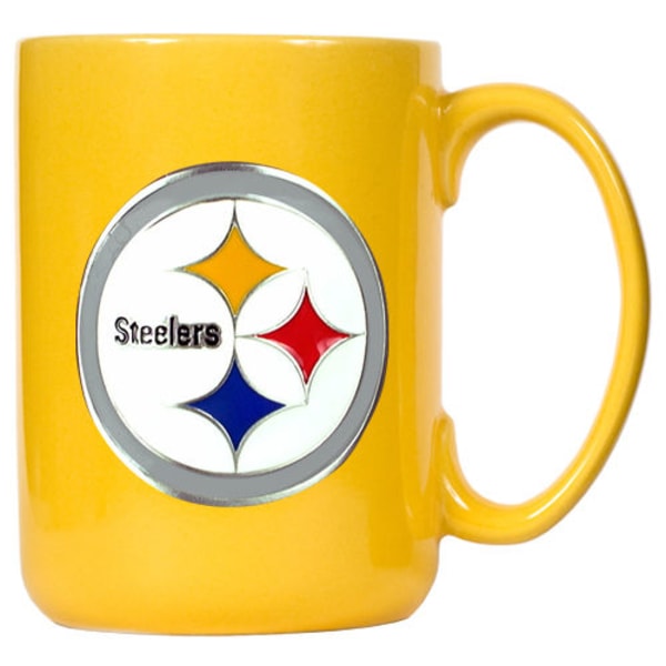 PITTSGURGH STEELERS 3D Metal Emblem Mug