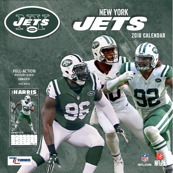 NEW YORK JETS 2018 12 x 12 in. Team Wall Calendar