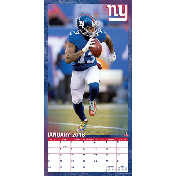 NEW YORK GIANTS Odell Beckham Jr. 2018 Wall Calendar