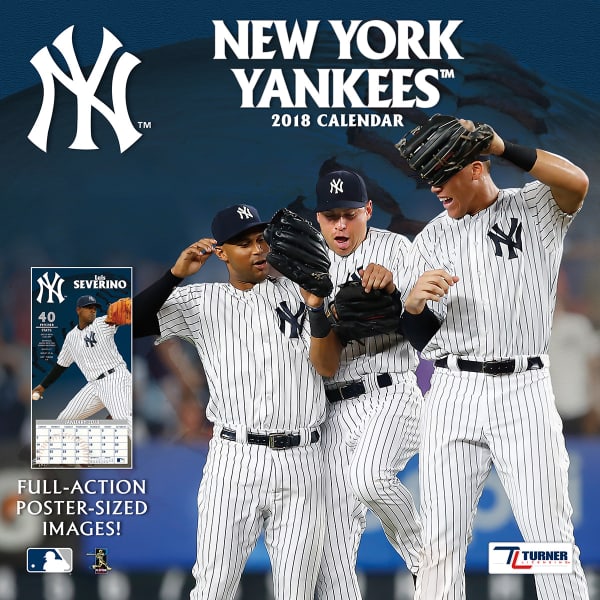 NEW YORK YANKEES 2018 12 x 12 in. Team Wall Calendar