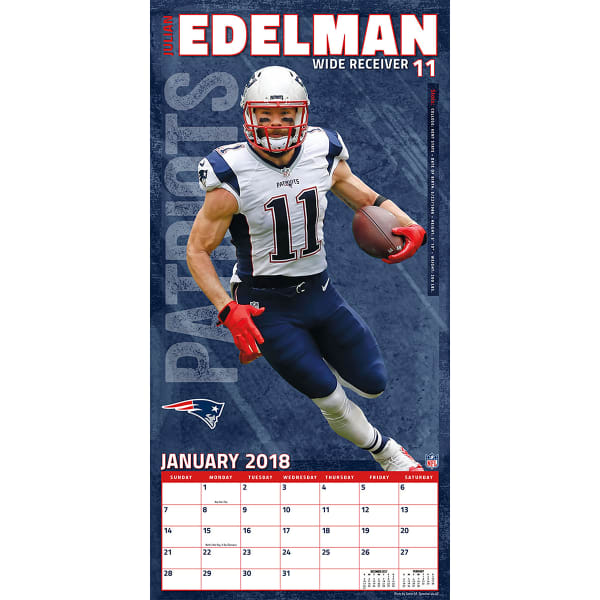 NEW ENGLAND PATRIOTS 2018 7 x 7 in. Mini Wall Calendar