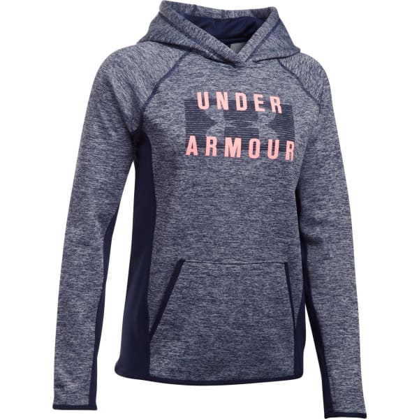 Under Armour Storm Fleece Big Logo Twist Hoodie BLUE, 58% OFF