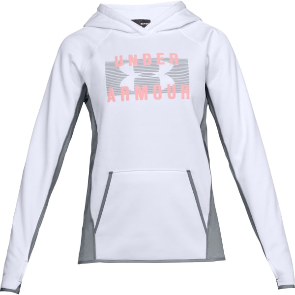 UNDER ARMOUR Women's UA Storm Armour Fleece Big Logo Pullover Hoodie