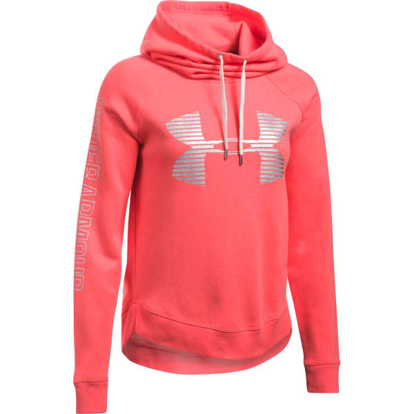 UNDER ARMOUR Women's Metallic Logo Favorite Fleece Hoodie