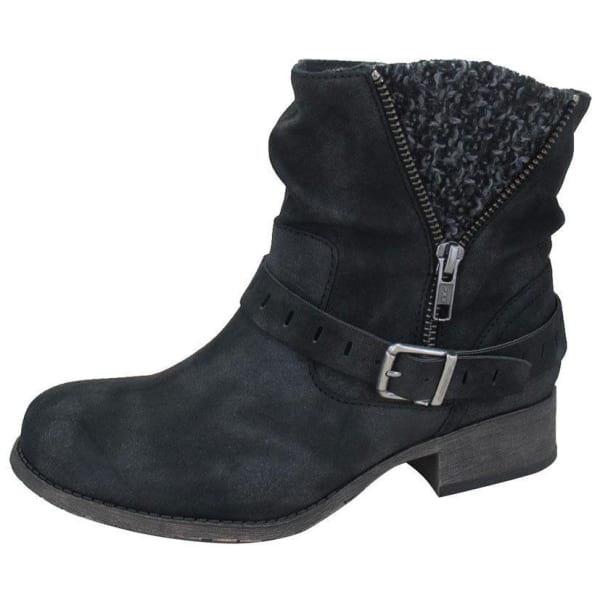 JELLYPOP Women's Cate Short Boots, Distressed Black - Bob’s Stores