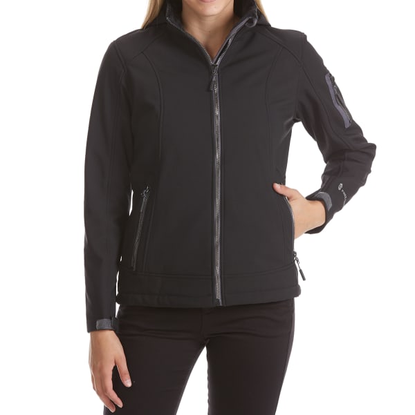 FREE COUNTRY Women's Short Hooded Soft Shell Jacket