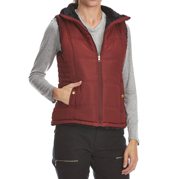 KC COLLECTIONS Women's Solid Reversible Vest