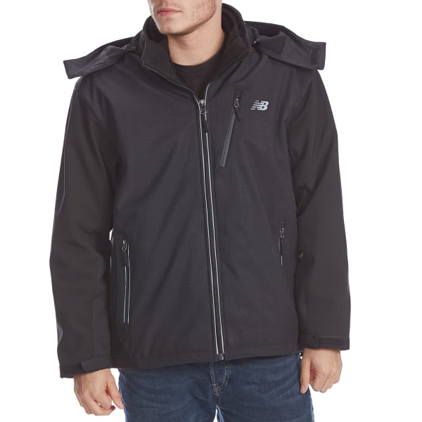 NEW BALANCE Men's Two-Tone Printed System Soft Shell Jacket