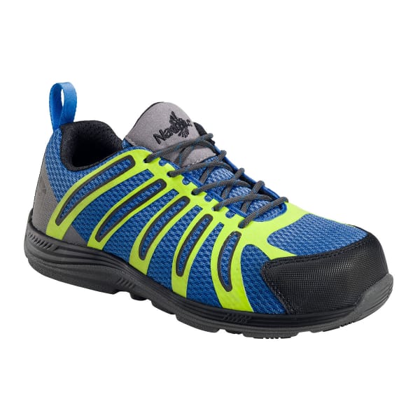 NAUTILUS Men's 1740 Comp Fiber Toe Safety Shoes, Blue, Medium Width