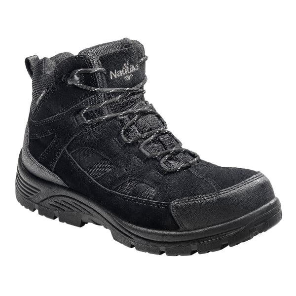 NAUTILUS Men's 9548 Comp Toe Waterproof EH Work Boots, Black, Wide