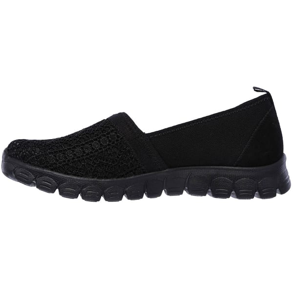 SKECHERS Women's EZ Flex 3.0 - Duchess Slip-On Casual Shoes, Black