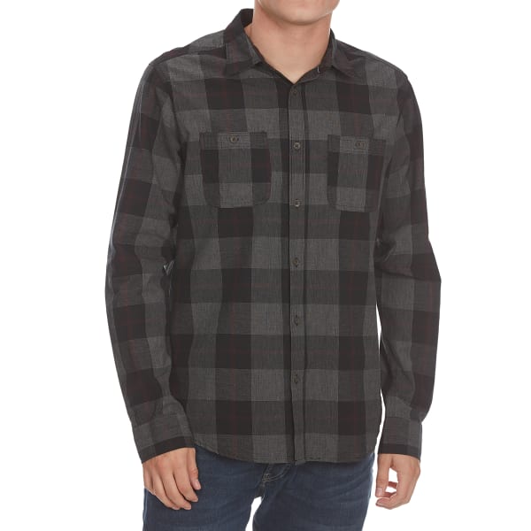 OCEAN CURRENT Guys' Off Road Plaid Long-Sleeve Shirt