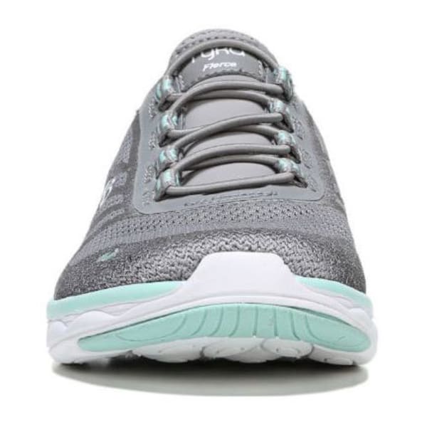 RYKA Women's Fierce Walking Shoes, Frost Grey/Grey/Mint