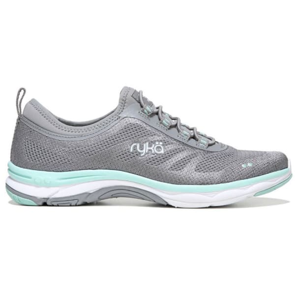 RYKA Women's Fierce Walking Shoes, Frost Grey/Grey/Mint