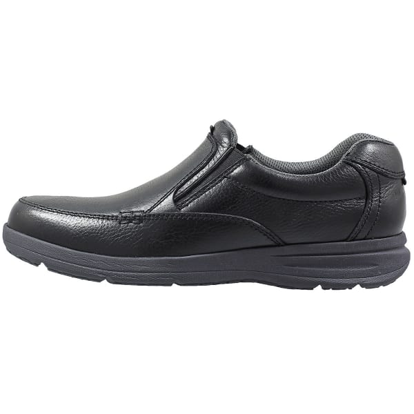 NUNN BUSH Men's Cam Moc Toe Slip-On Shoes, Black