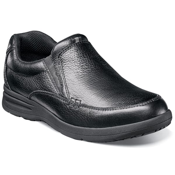 NUNN BUSH Men's Cam Moc Toe Slip-On Shoes, Black