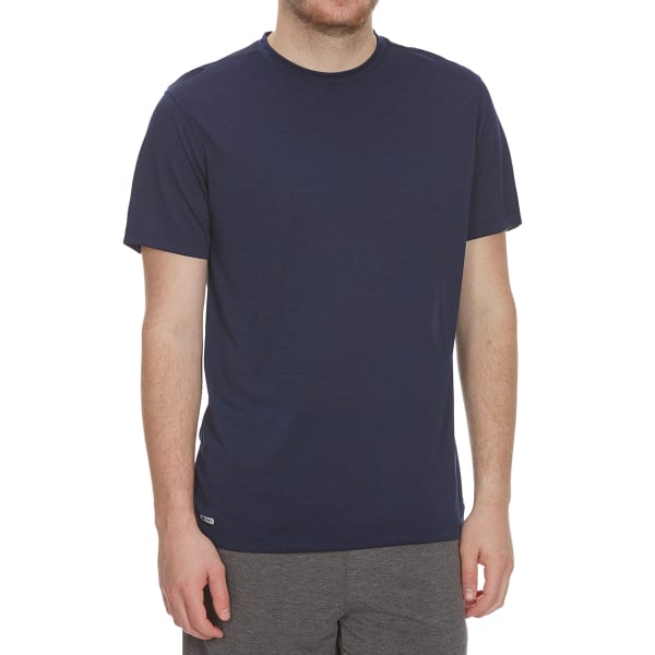 RBX Men's Fitted Heather Poly Jersey Short-Sleeve Tee