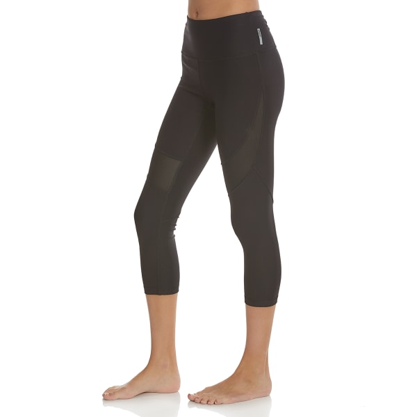 RBX Women's 21.5 in. Yoga Capri Pants with Mesh Inserts