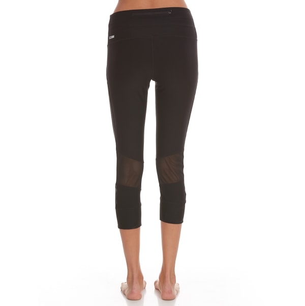 RBX Women's 21 in. Yoga Capri Leggings with Tricot Mesh