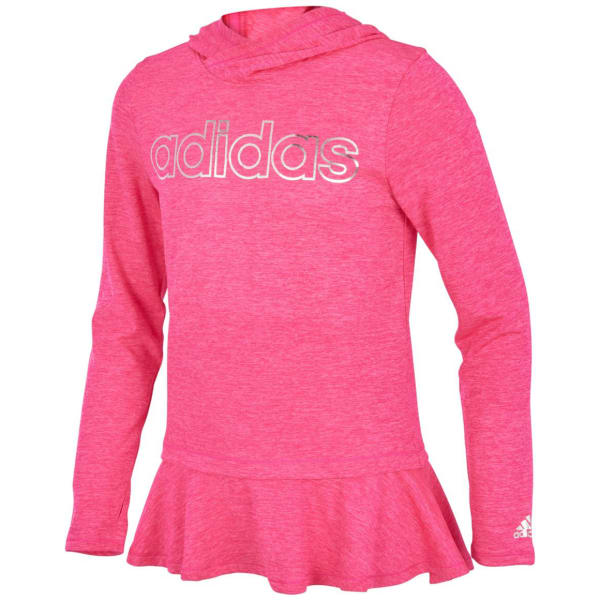 ADIDAS Big Girls' On The Go Melange Pullover Hoodie