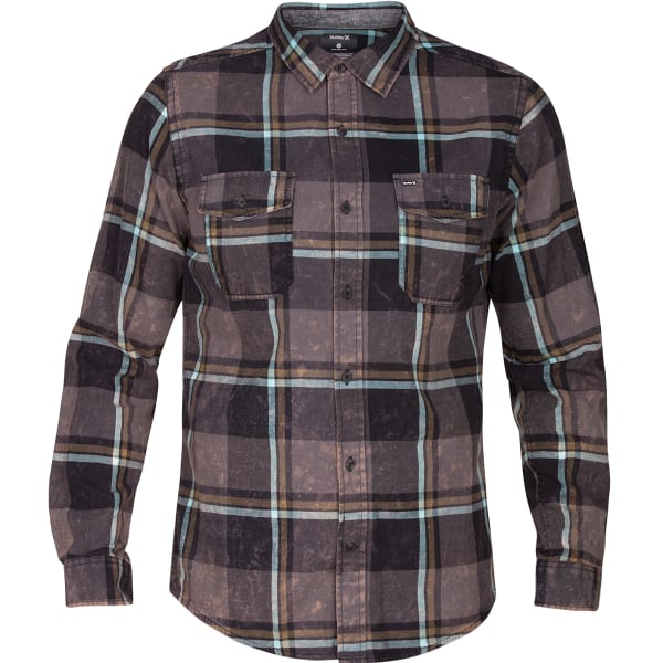 HURLEY Men's Burnside Flannel Long-Sleeve Shirt - Bob’s Stores