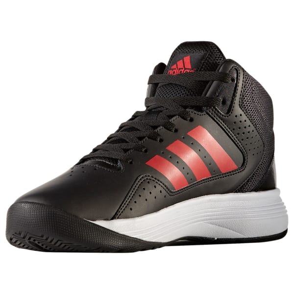 ADIDAS Men's Neo Cloudfoam Ilation Mid Basketball Shoes, Black/Scarlet ...