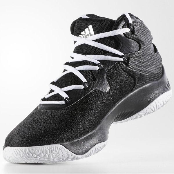 ADIDAS Men's Explosive Bounce Basketball Shoes, Black/Silver/White