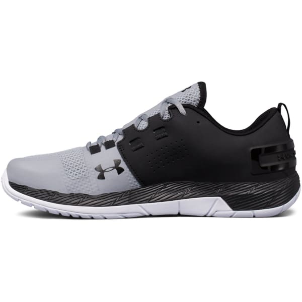 UNDER ARMOUR Men's UA Commit Cross Training Shoes, Black/Steel/Metallic Silver