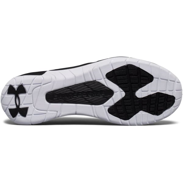 UNDER ARMOUR Men's UA Commit Cross Training Shoes, Black/Steel/Metallic Silver