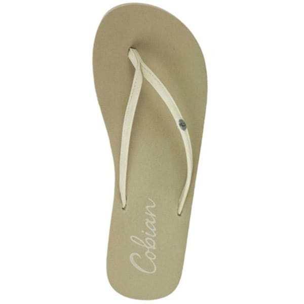 COBIAN Women's Nias Bounce Flip Flops, Cream