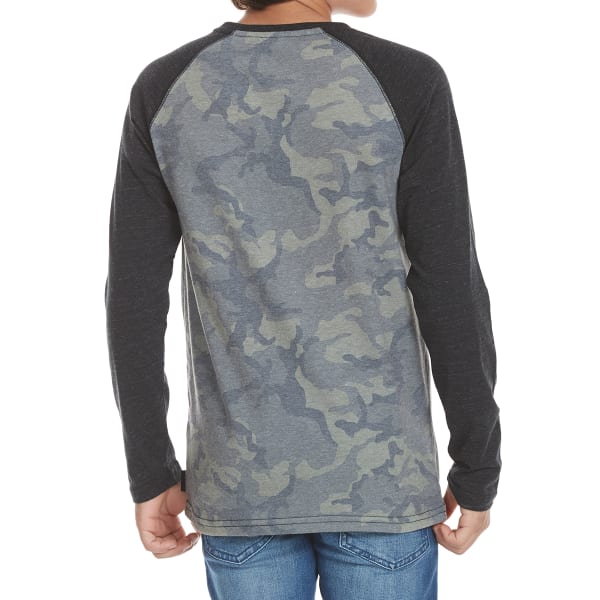 OCEAN CURRENT Boys' Drill Camo Henley Shirt