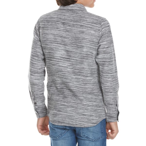 OCEAN CURRENT Boys' Winfield Space-Dye Flannel Long-Sleeve Shirt