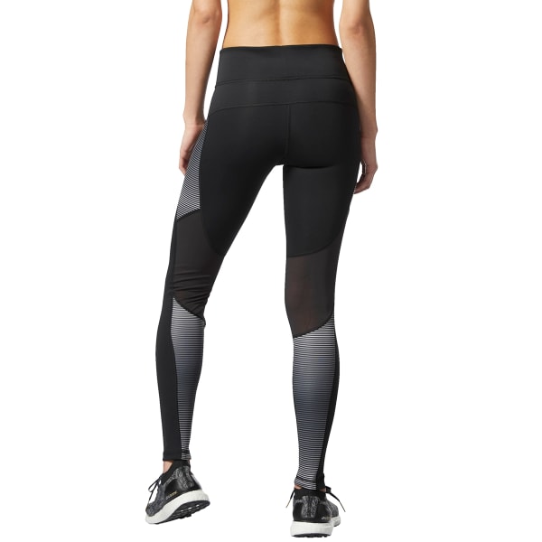 ADIDAS Women's D2M Shine Stripe Long Tights