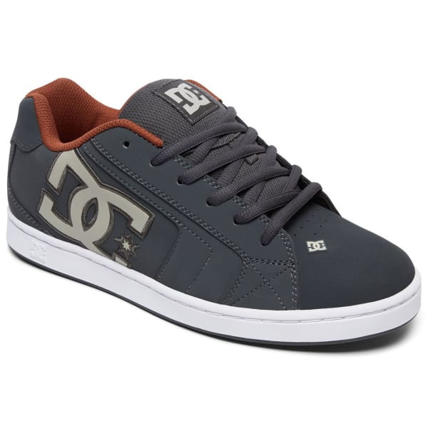 DC Men's Net Skate Shoes, Shadow/White/Athletic Red