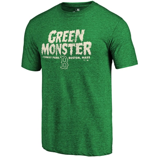 BOSTON RED SOX Men's Green Monster Tri-Blend Short-Sleeve Tee