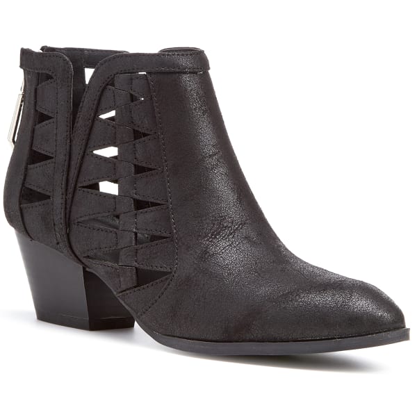 QUPID Women's Travis-03 Cutout Booties, Black