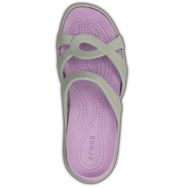 CROCS Women's Meleen Twist Sandals, Silver/Iris