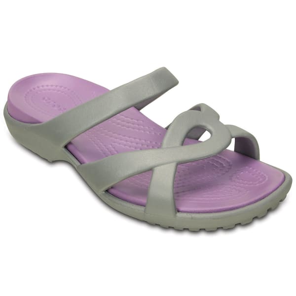 CROCS Women's Meleen Twist Sandals, Silver/Iris