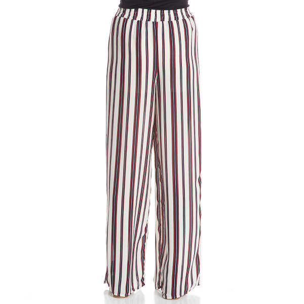 TRESICS LUXE Juniors' Dobby Print Wide-Leg Pants