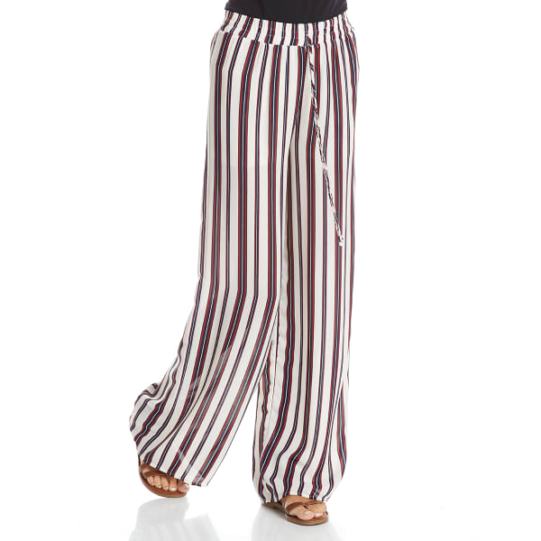 TRESICS LUXE Juniors' Dobby Print Wide-Leg Pants